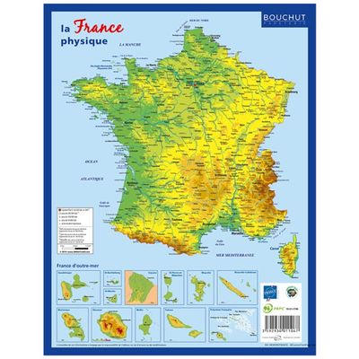 Bouchut - Fiche mémo France - 20,5 x 26,5 cm - double face