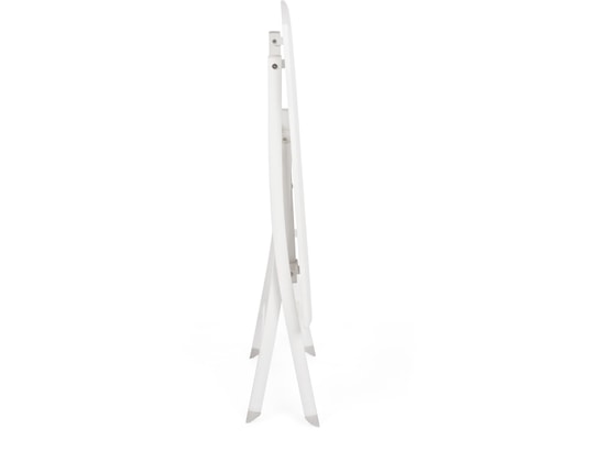 CONCEPT1 - Table extérieure Elin blanc 70 x 70 x h71 cm (pliante)