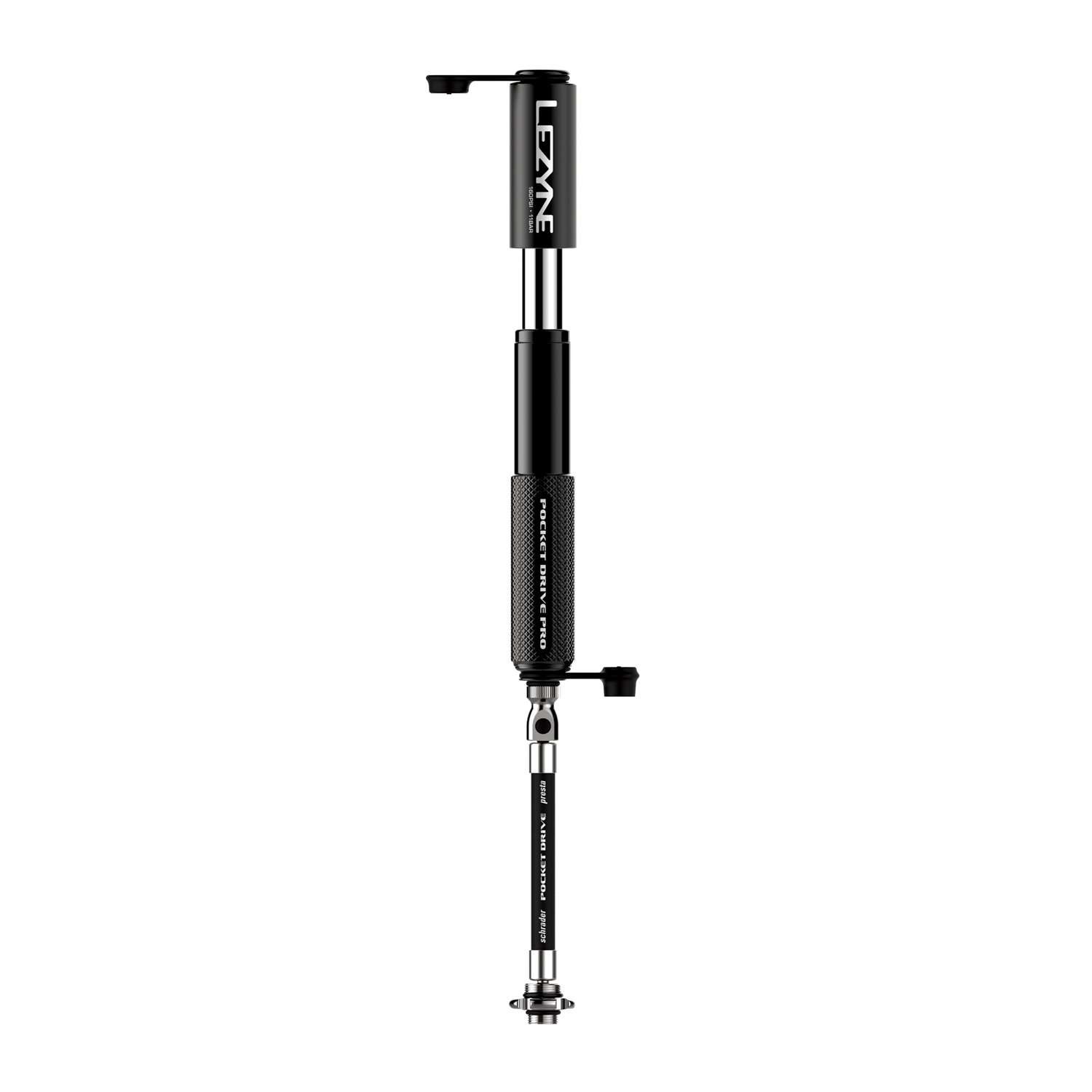 Lezyne Pocket Drive Pro Mini fietspomp Zwart