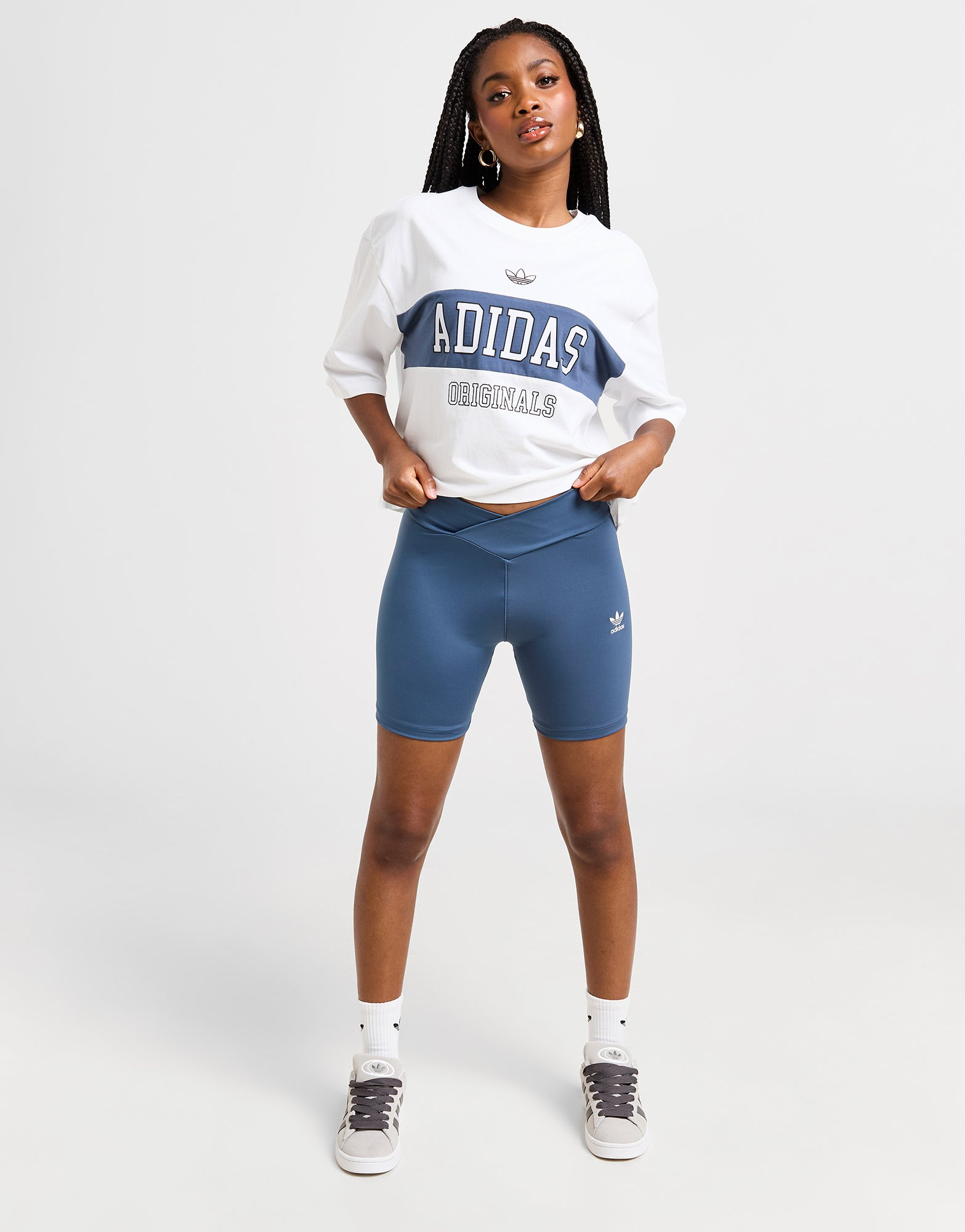 adidas Originals T-shirt Varsity Crop Panel Femme