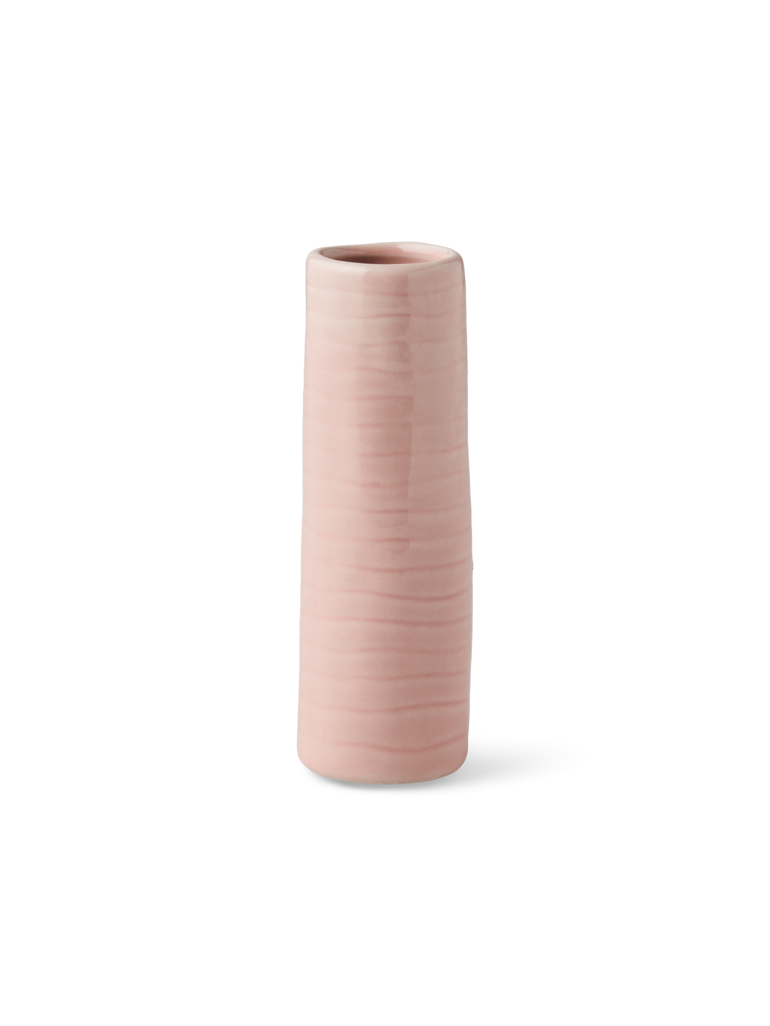Vase | Keramik. Ø3,5 x 12,5 cm. | Rose