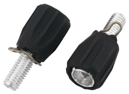 Ajusteurs Jagwire Index adjusting Barrel M5-Rubber-Coated Black 2pcs