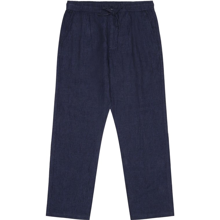KnowledgeCotton Apparel Fig Loose Linen Pants Total Eclipse