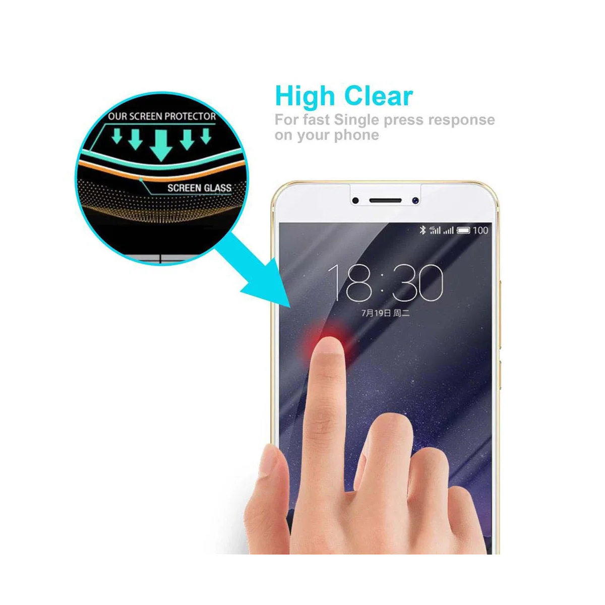 MEIZU MX6 Skjermbeskytter Skärmskydd