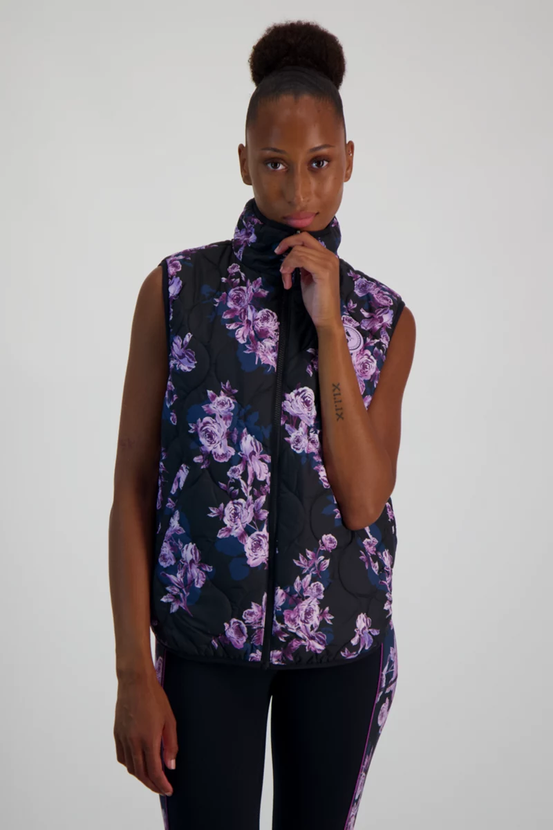 Skechers GO SHIELD Winter Bloom Reversible Damen Gilet