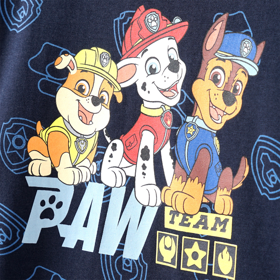 Topolino PAW Patrol Schlafanzug mit Allover-Muster dunkelblau