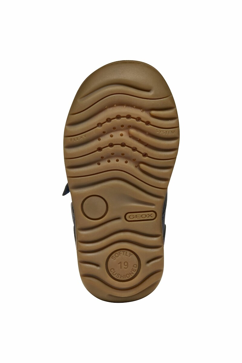 GEOX<br>Tênis de couro com velcro, primeiros passos, Macchia
