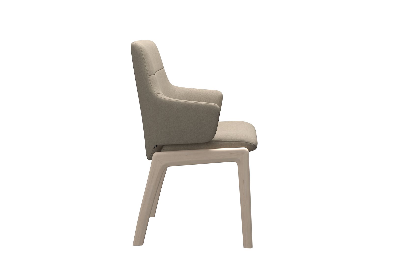 Chilli spisestol Tekstil Calido - Light Beige - Whitewash