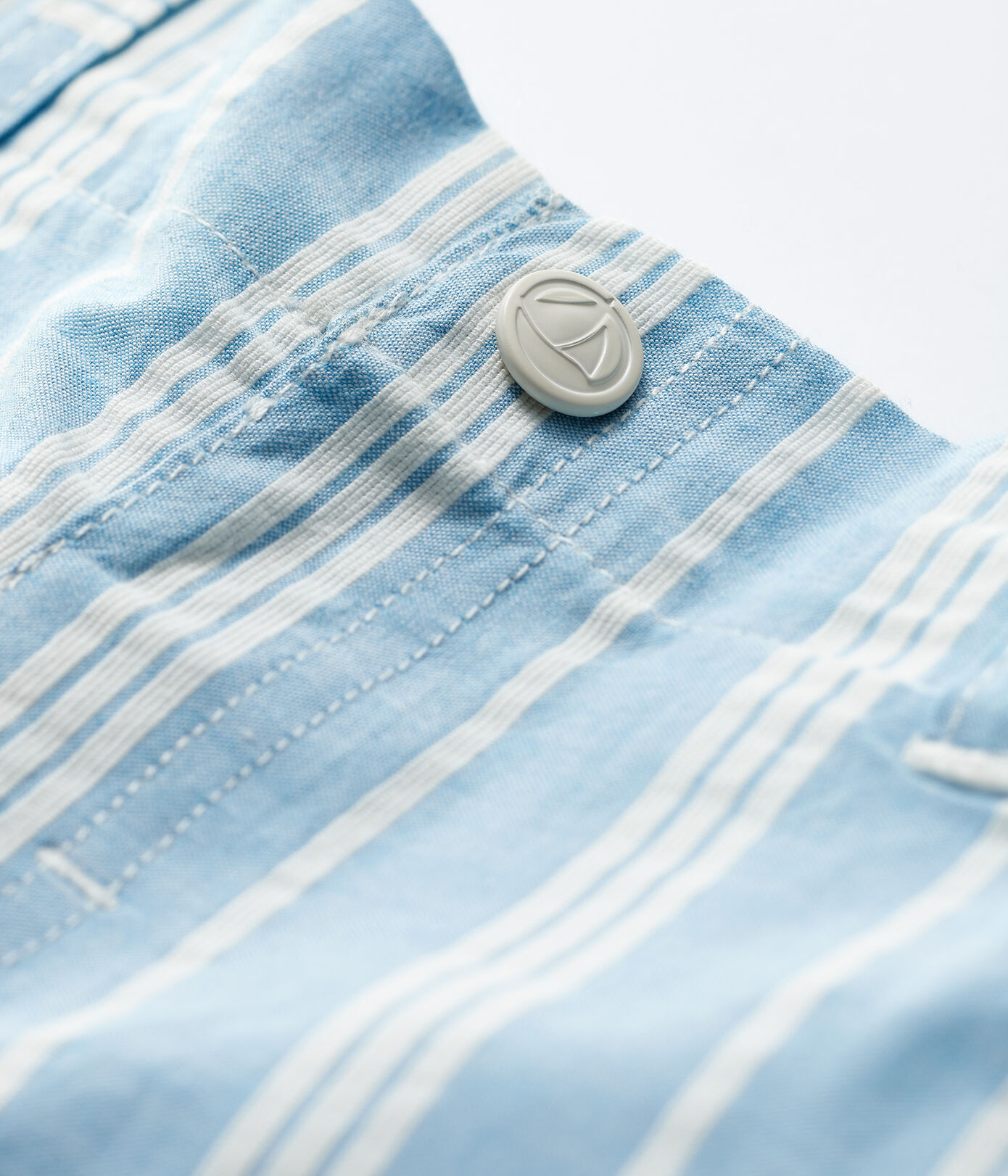 Short rayé en popeline bébé garçon