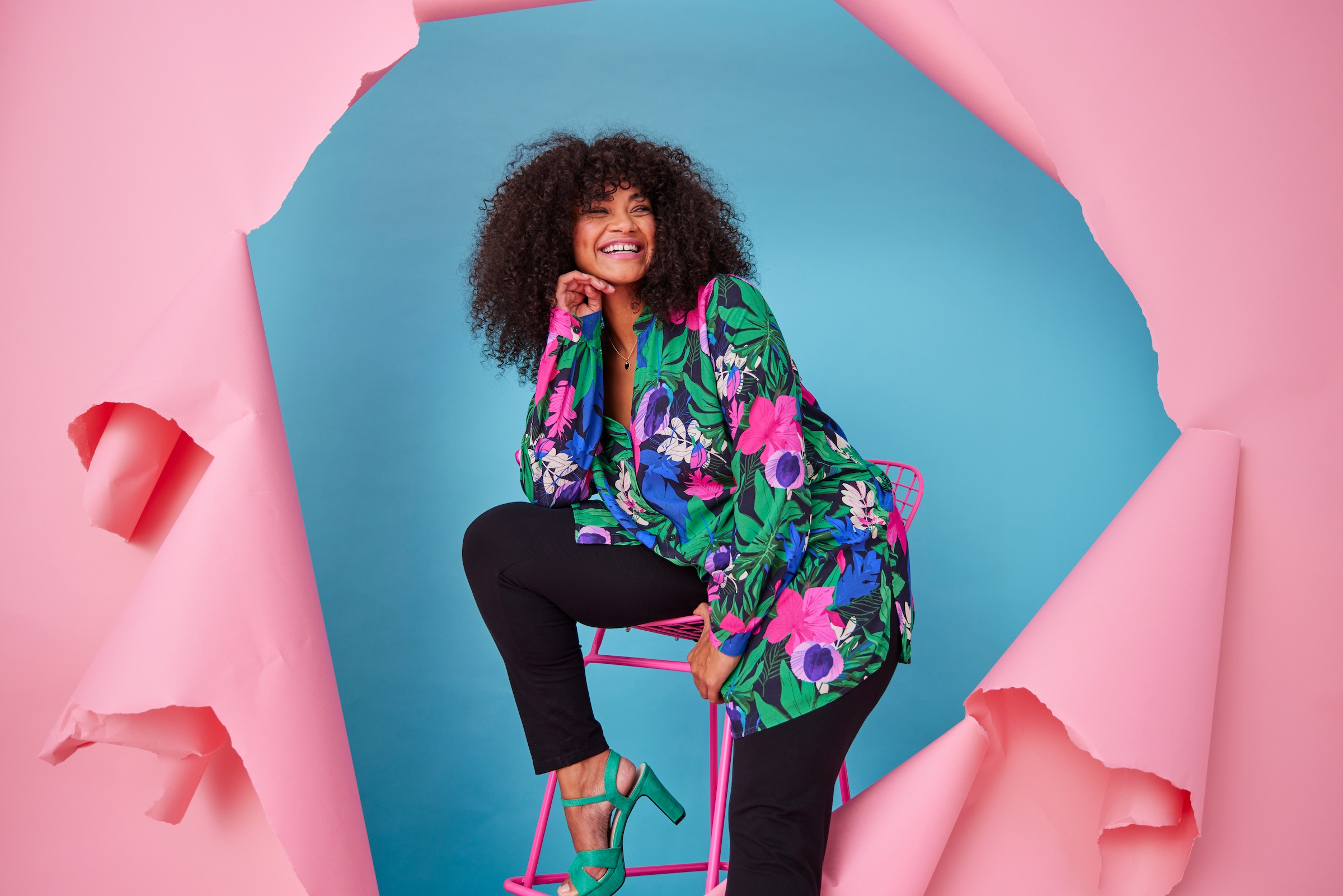 Aniston PLUS Leggings  aus elastischer Single Jersey-Qualität