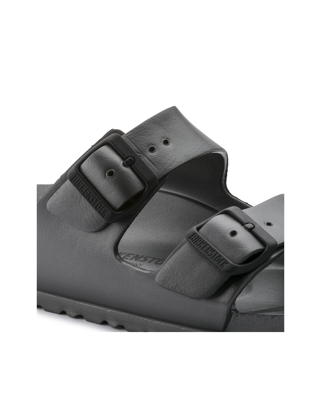 birkenstock Mules Femme Arizona eva caoutchouc metallic anthracite