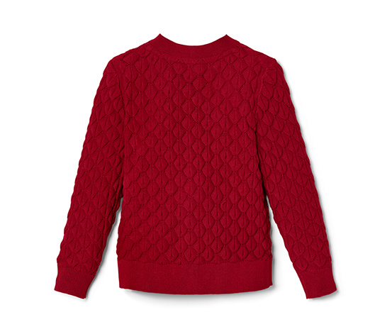 Kleinkind-Strickjacke, rot