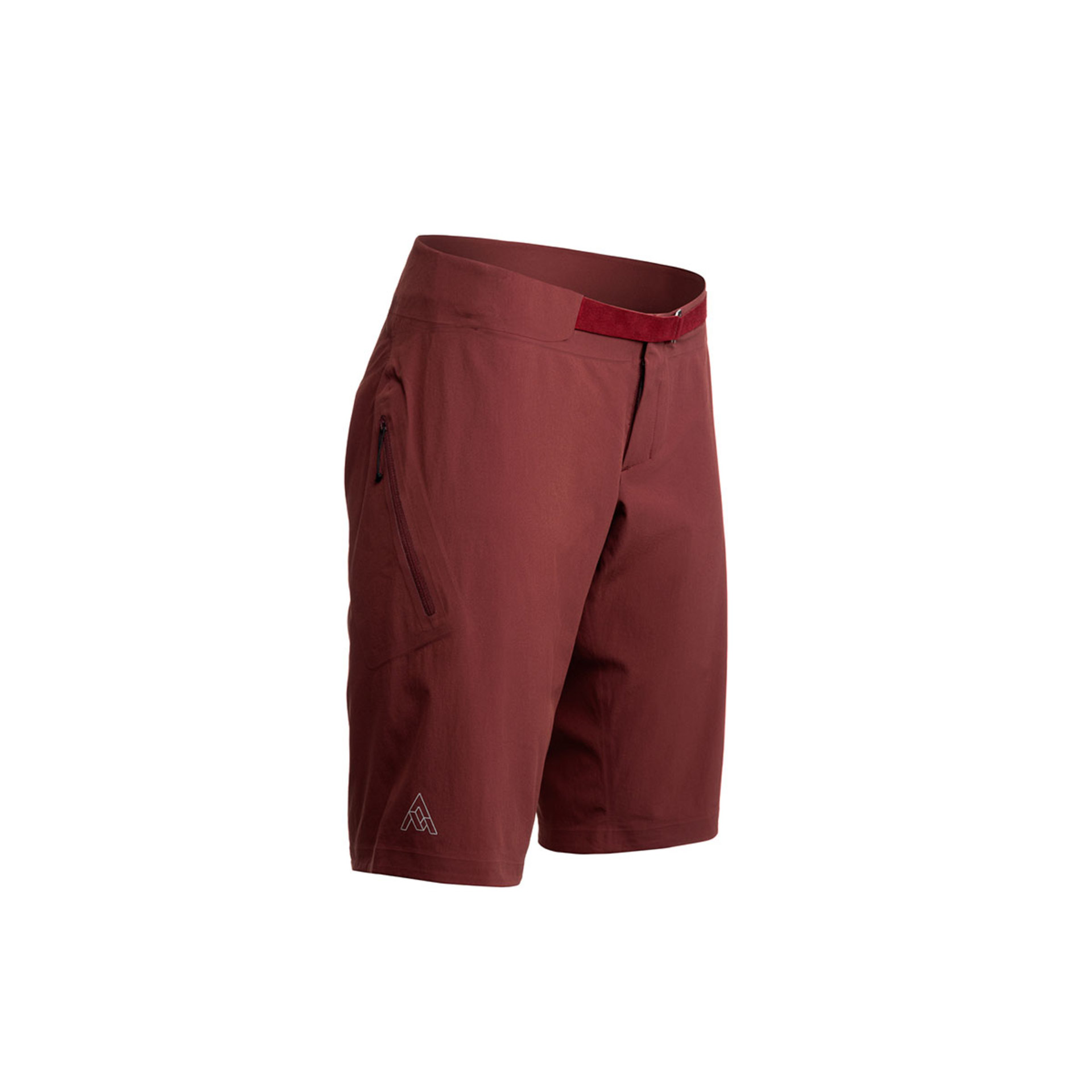 7mesh Slab MTB Fietsbroek Kort Donkerrood Dames