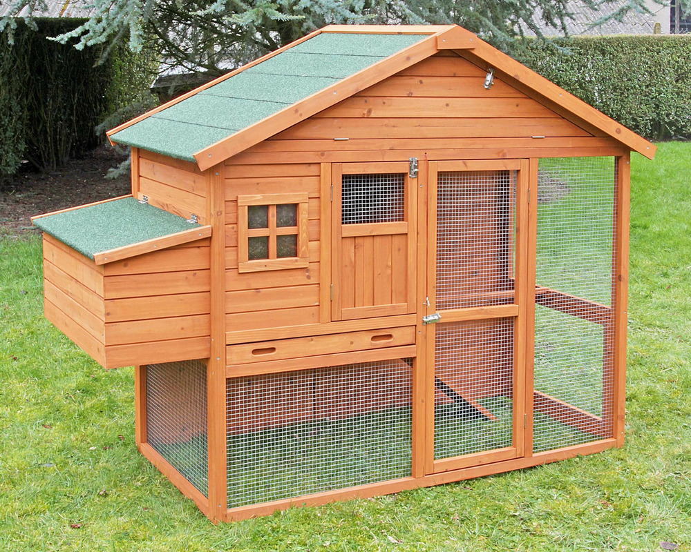 Poulailler dakota • poulailler volière en bois traité 4 à 6 poules