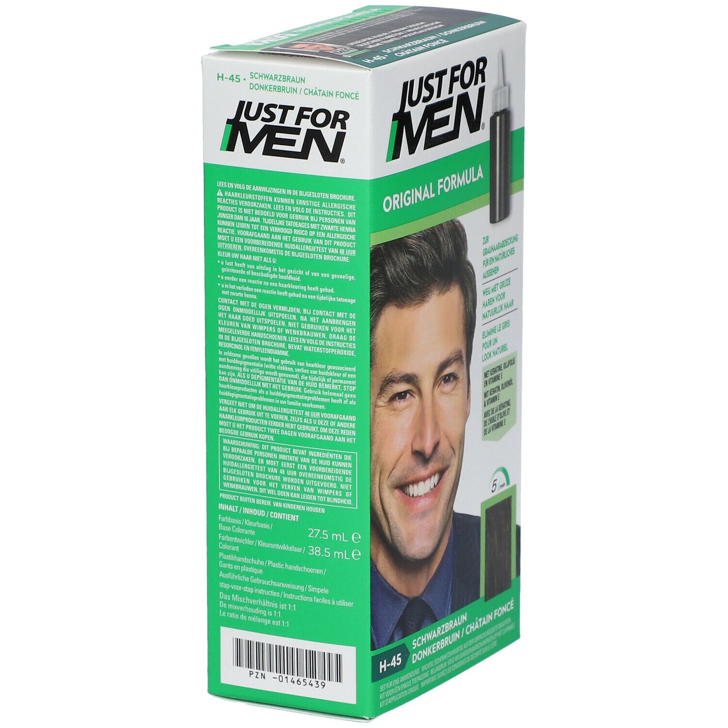JUST FOR MEN Pflege-Tönungs-Shampoo natur schwarzbraun