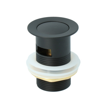 Atlantic wastafelafvoerplug Click pop-up Zwart