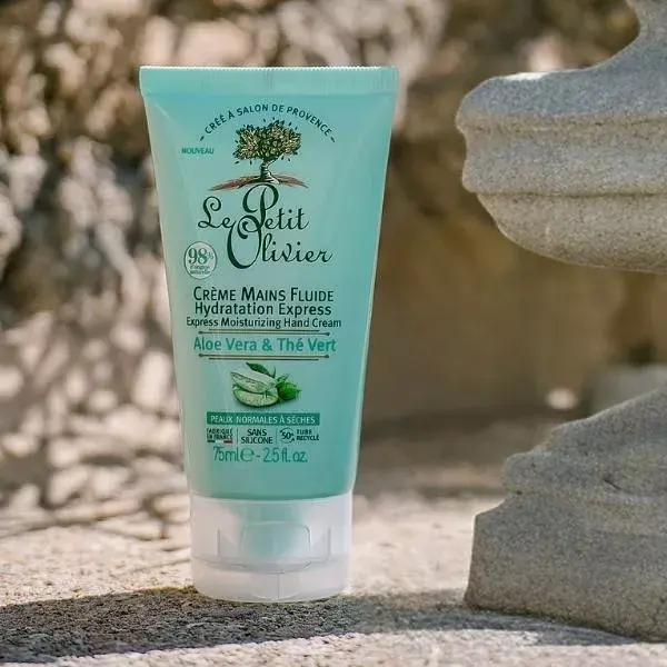 Le Petit Olivier - Creme Hidratante Express para as Mãos - Aloe Vera e Chá Verde 75ml
