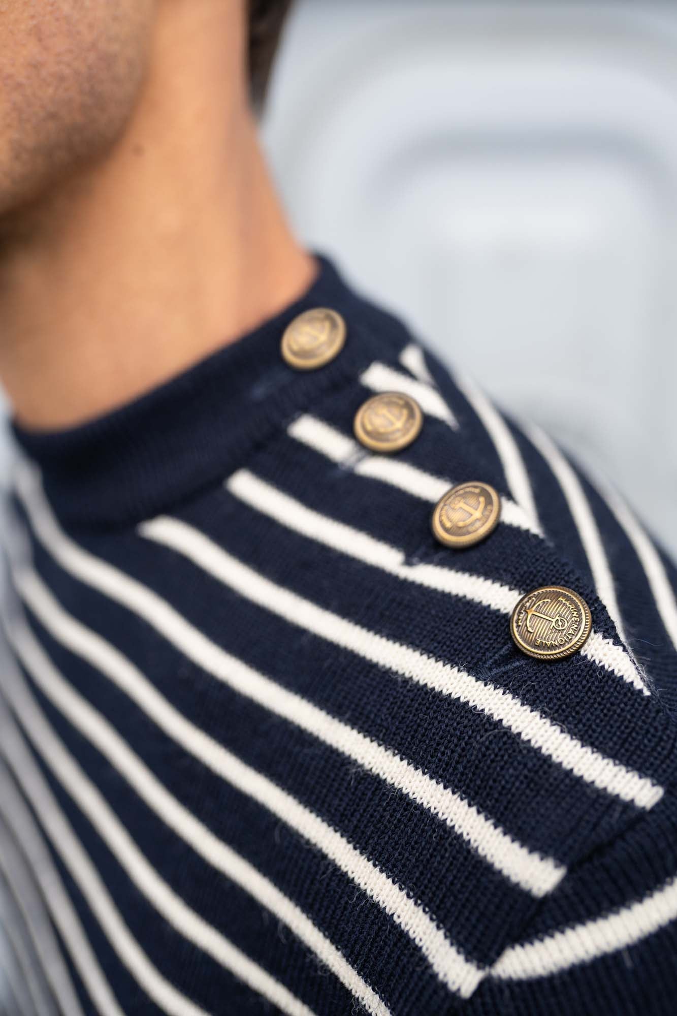 Pull marin rayé 