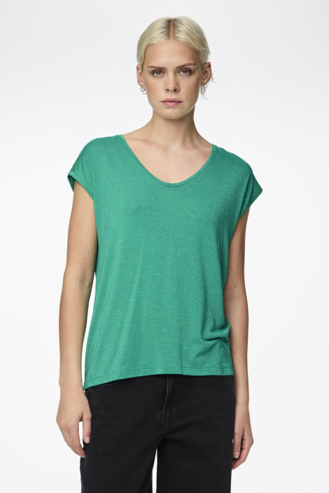 Pieces groene dames t-shirt