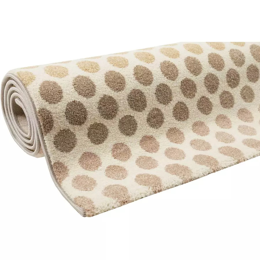 Esprit Kurzflorteppich Spotted Stripe beige rosa gelb