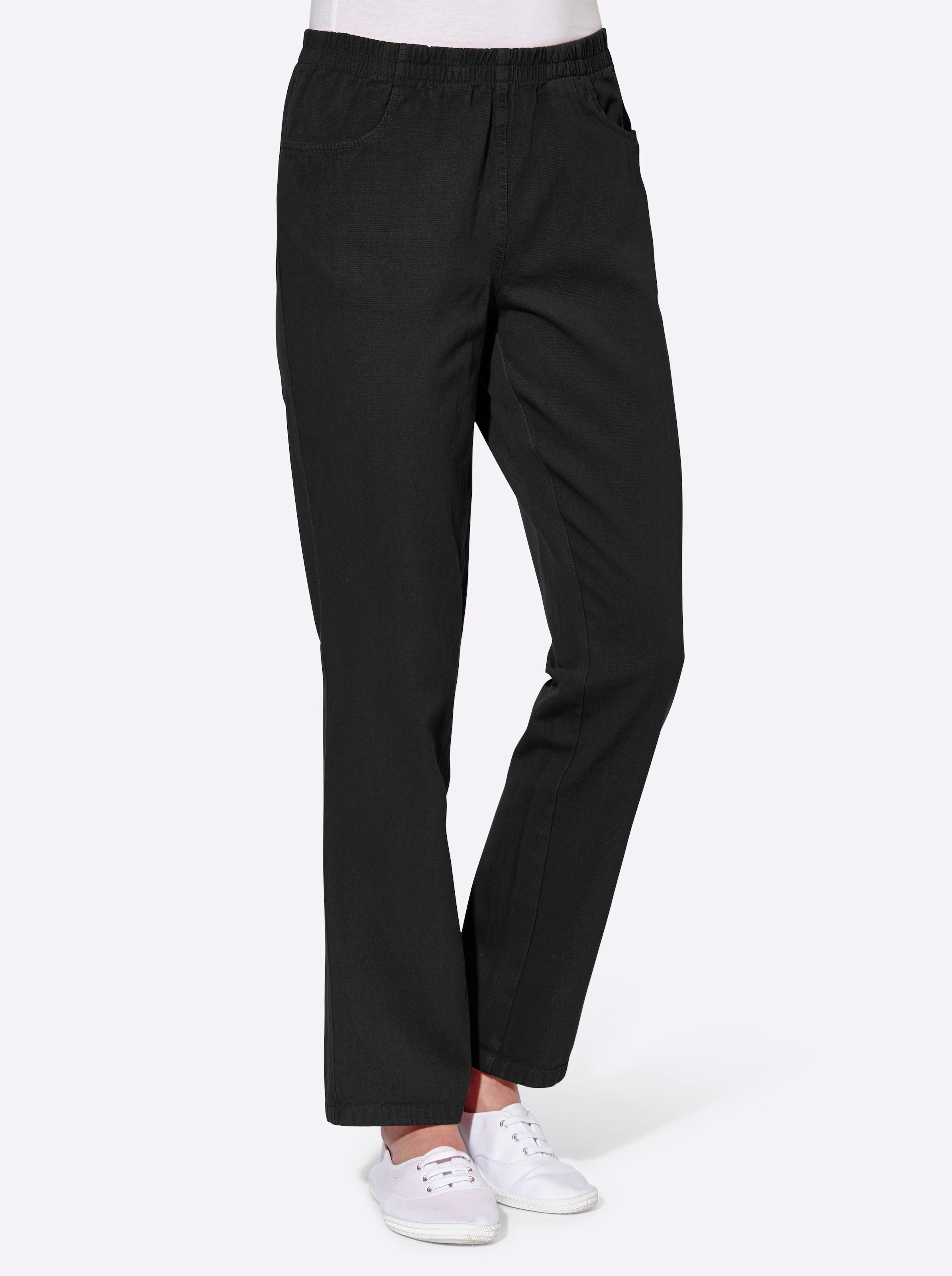Schlupfhose in schwarz
