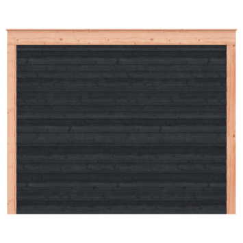 Tuinhuis Douglas hout Zweets rabat onbehandeld zwart 305 x 255 cm