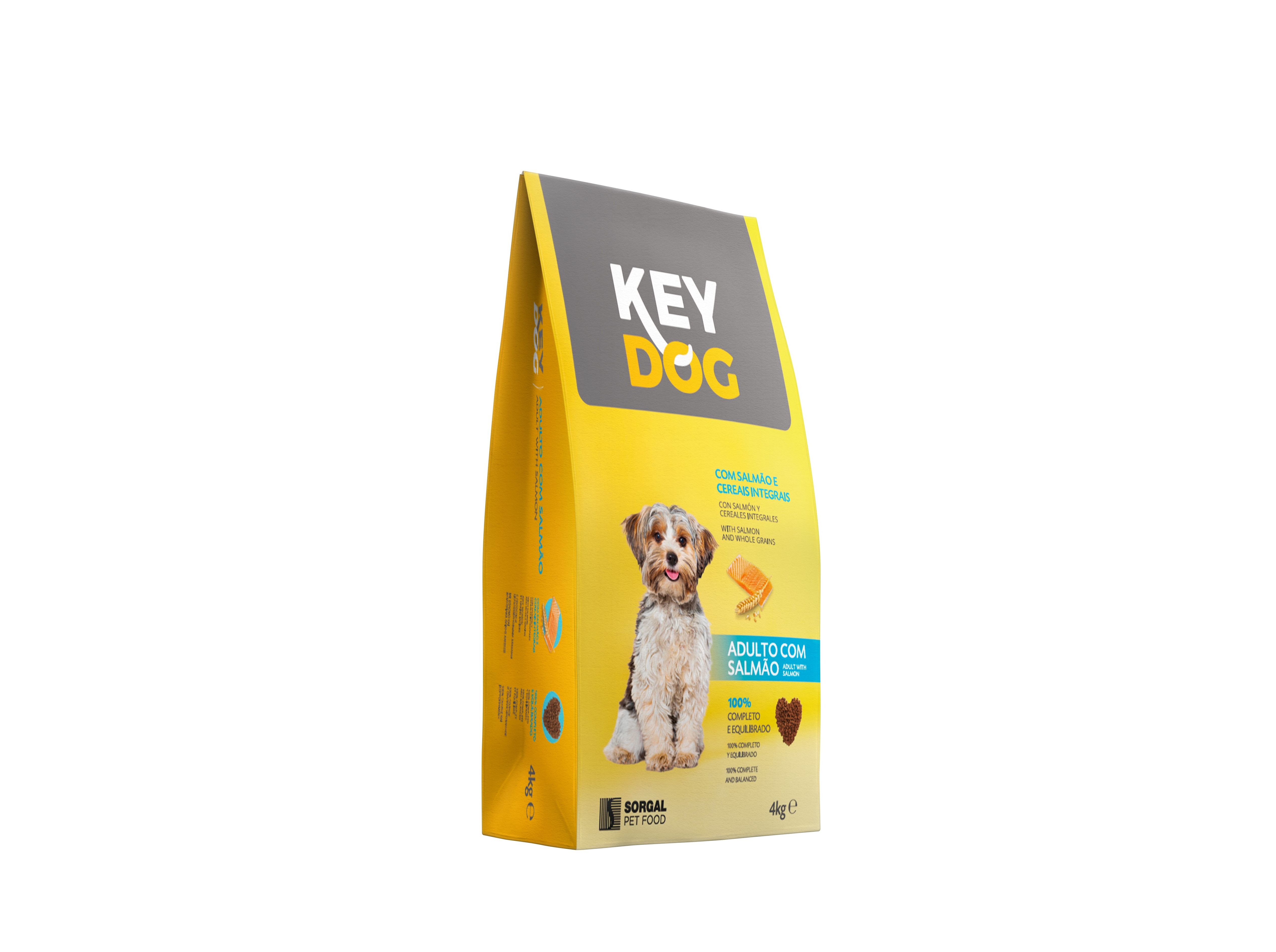 RAÇÃO CÃO ADULTO KEYDOG SALMÃO 4KG