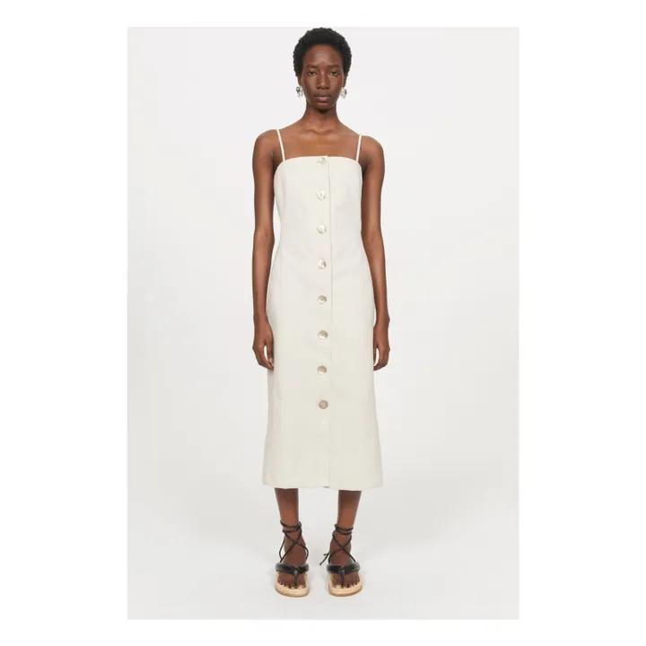 Rodebjer Robe Boutonnée Wilma | Beige