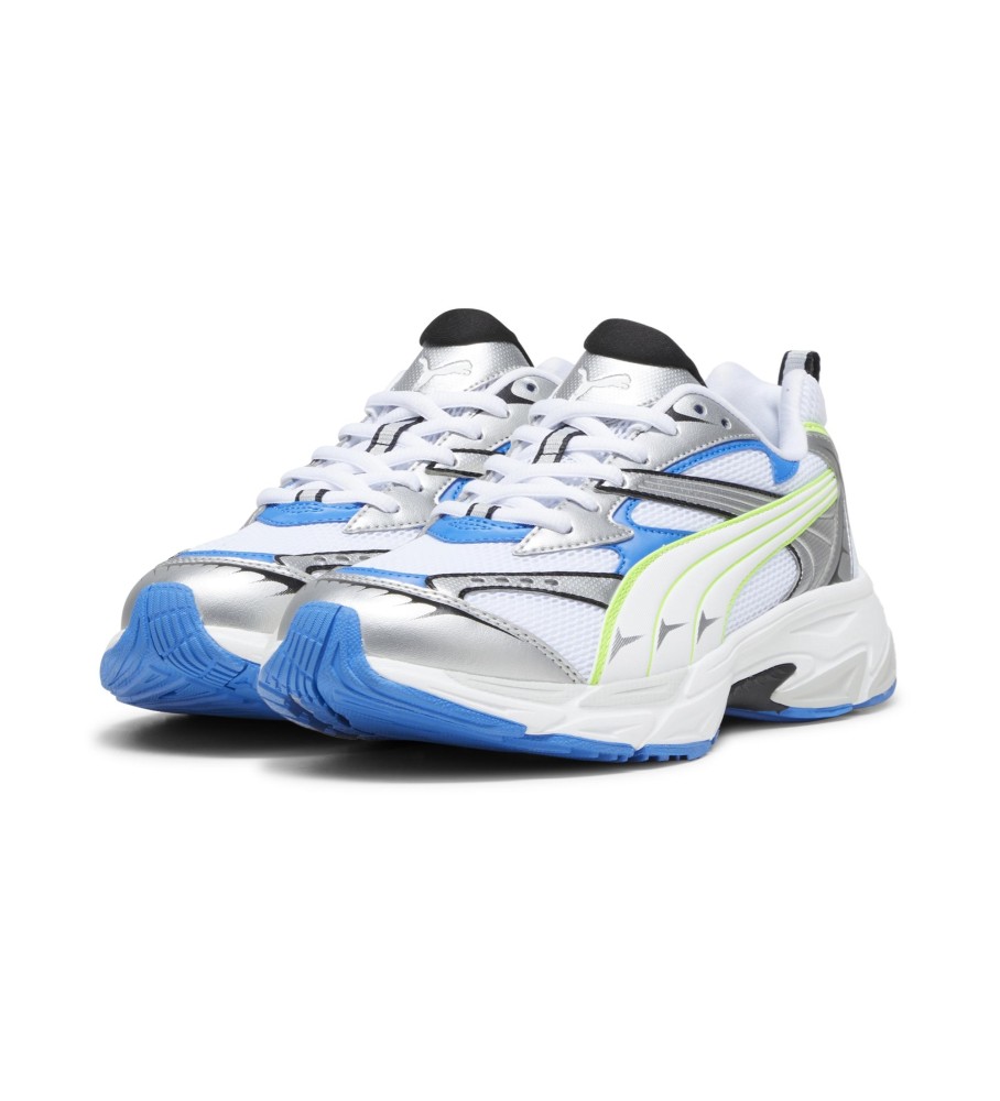 Tênis Puma Morphic, branco e azul