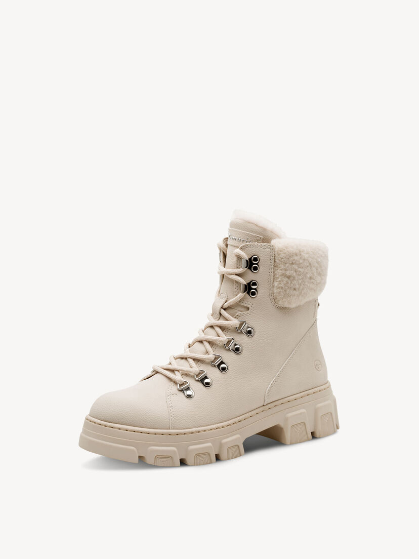 Enkellaarsje - beige warme voering