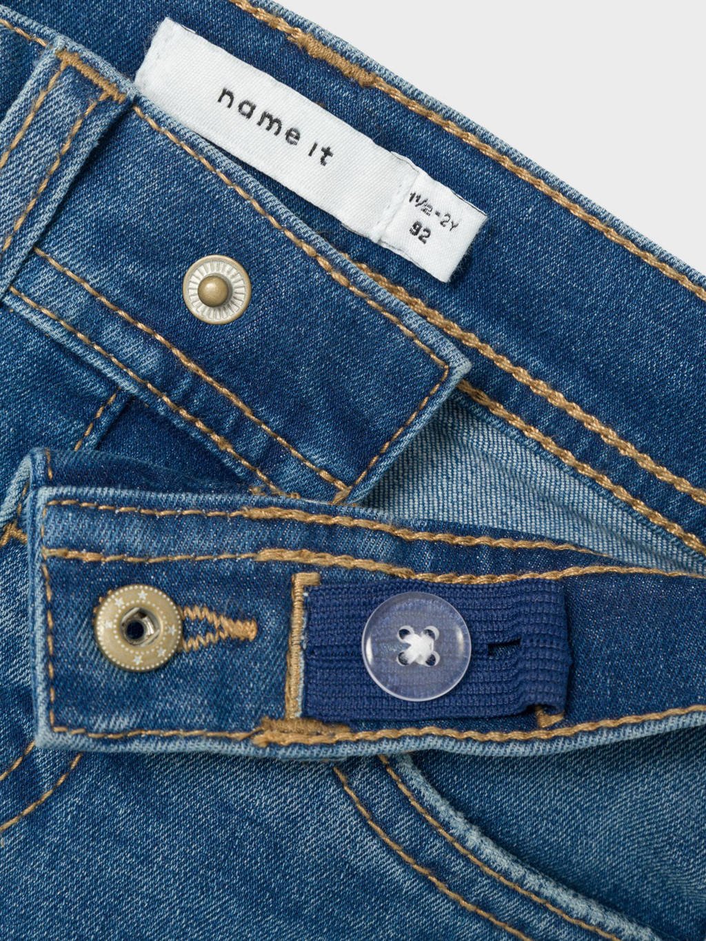 NAME IT slim fit denim short NKMSILAS medium blue denim