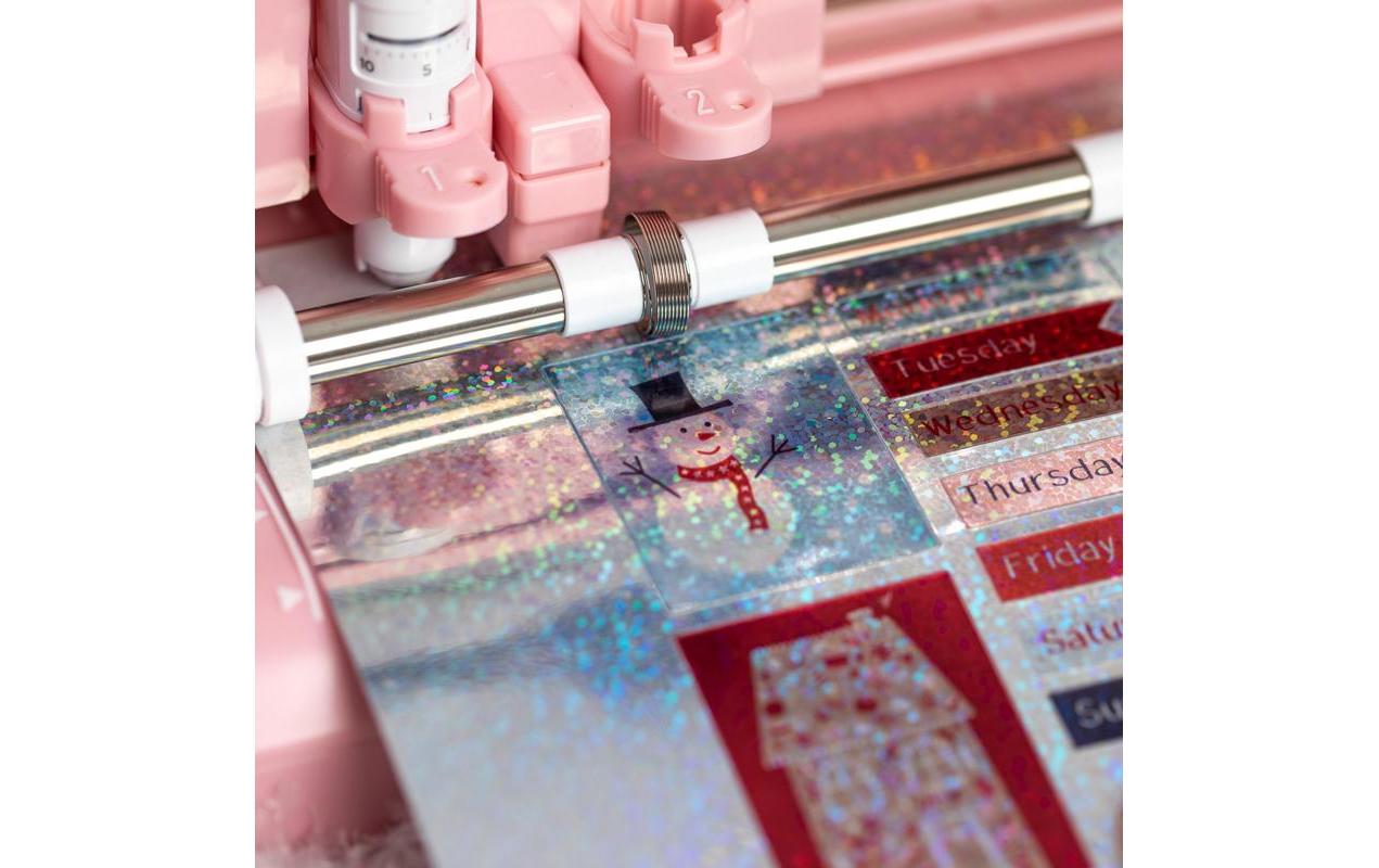 Stickerpapier Holographic dots SilberStickerpapier