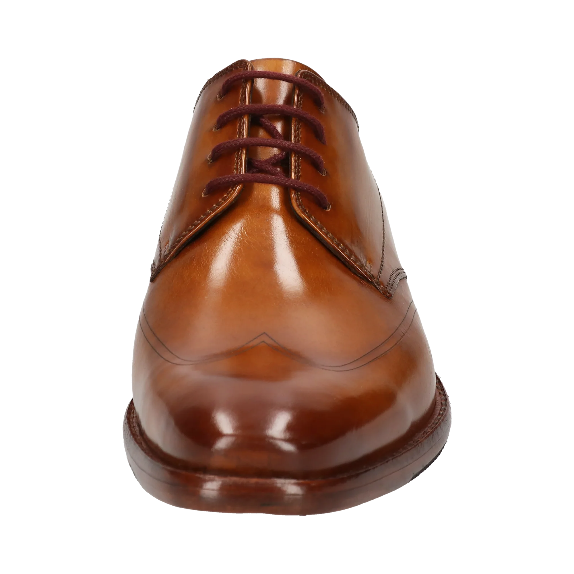 Leder Business Schnürer cognac