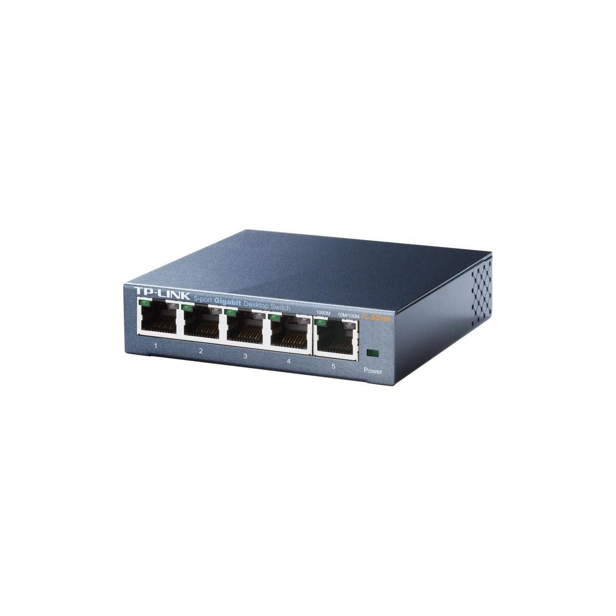 TP-LINK, nettverksswitch, 5-ports 10/100/1000Mbps, RJ45, metall