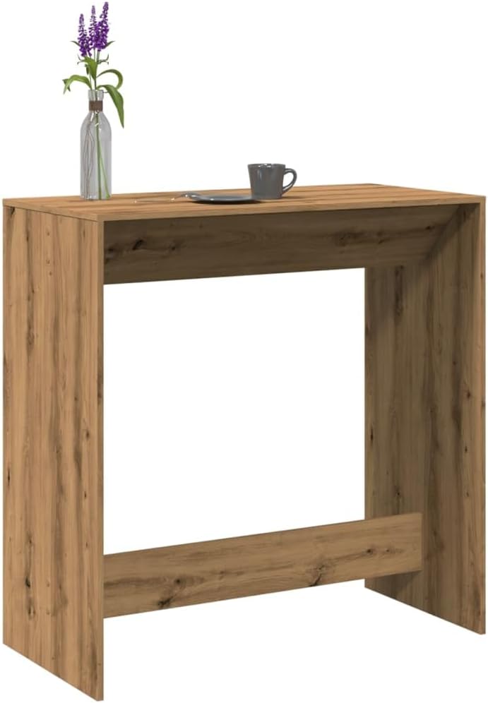 Bartisch Artisan-Eiche 102x50x103,5 cm Holzwerkstoff Bartisch, Bistrotisch Bartheke für Hausbar, Wohnzimmer und Esszimme