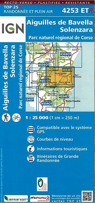 IGN - TOP25R 4253ETR AIGUILLES DE BAVELLA 1 25 000