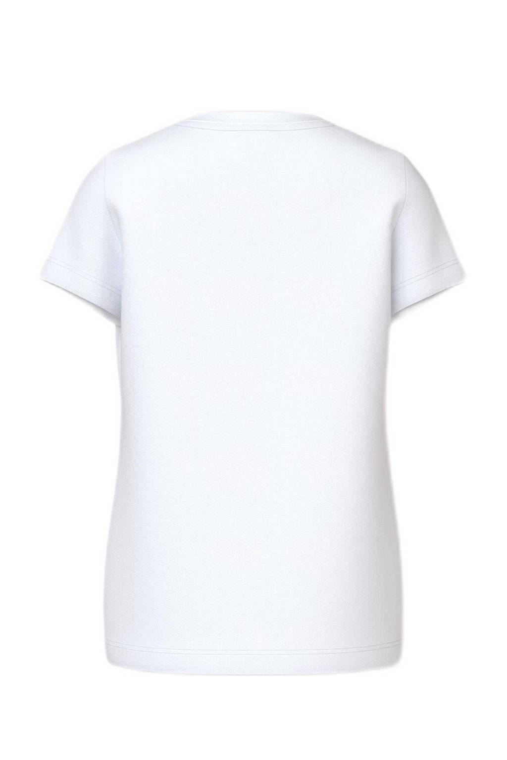 NAME IT T-shirt NKFVOTEA met printopdruk wit