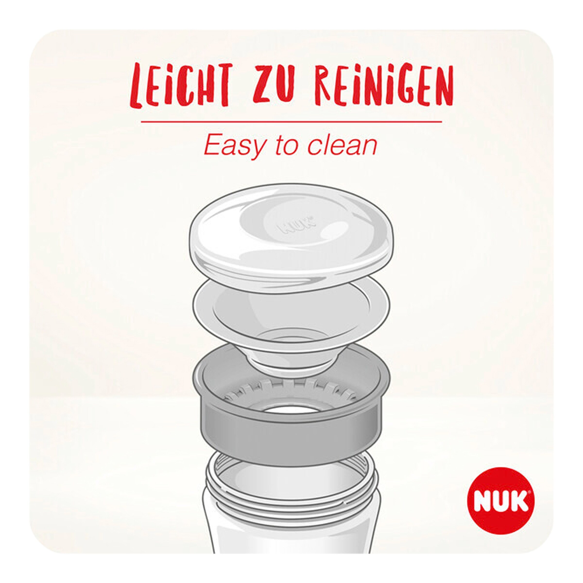 NUK - Disney Trinklernbecher Magic Cup 230 ml grau