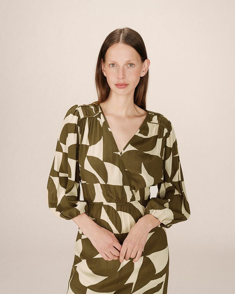 GRACE & MILA<br>Maxi-jurk com estampa SHELLY