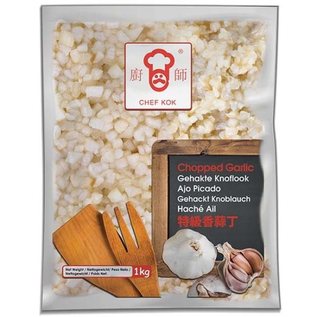 Chef Kok Bevroren Gehakte Knoflook (Grof) 1kg