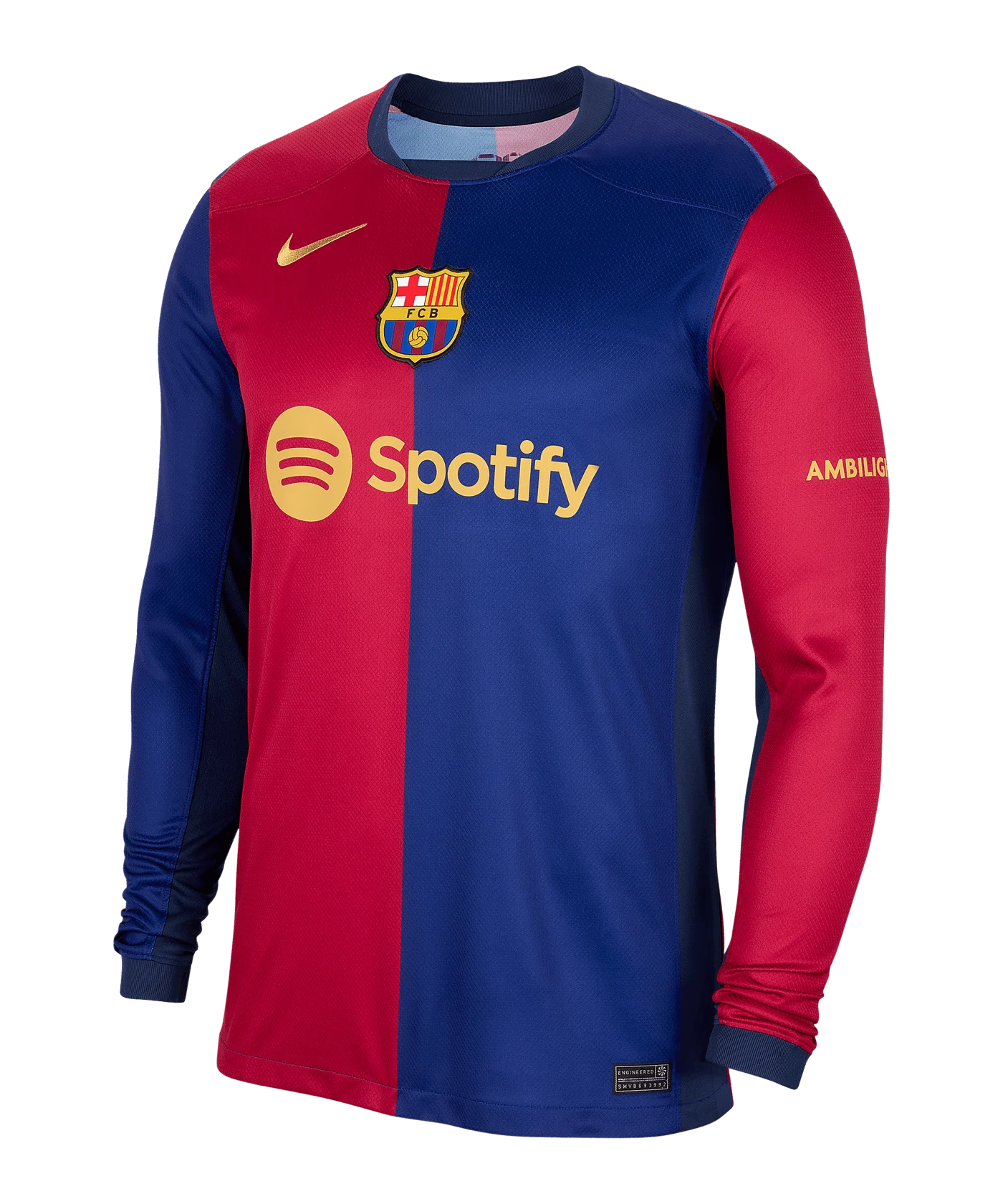 Nike FC Barcelona Trikot langarm Heim 2024/2025 Blau F456