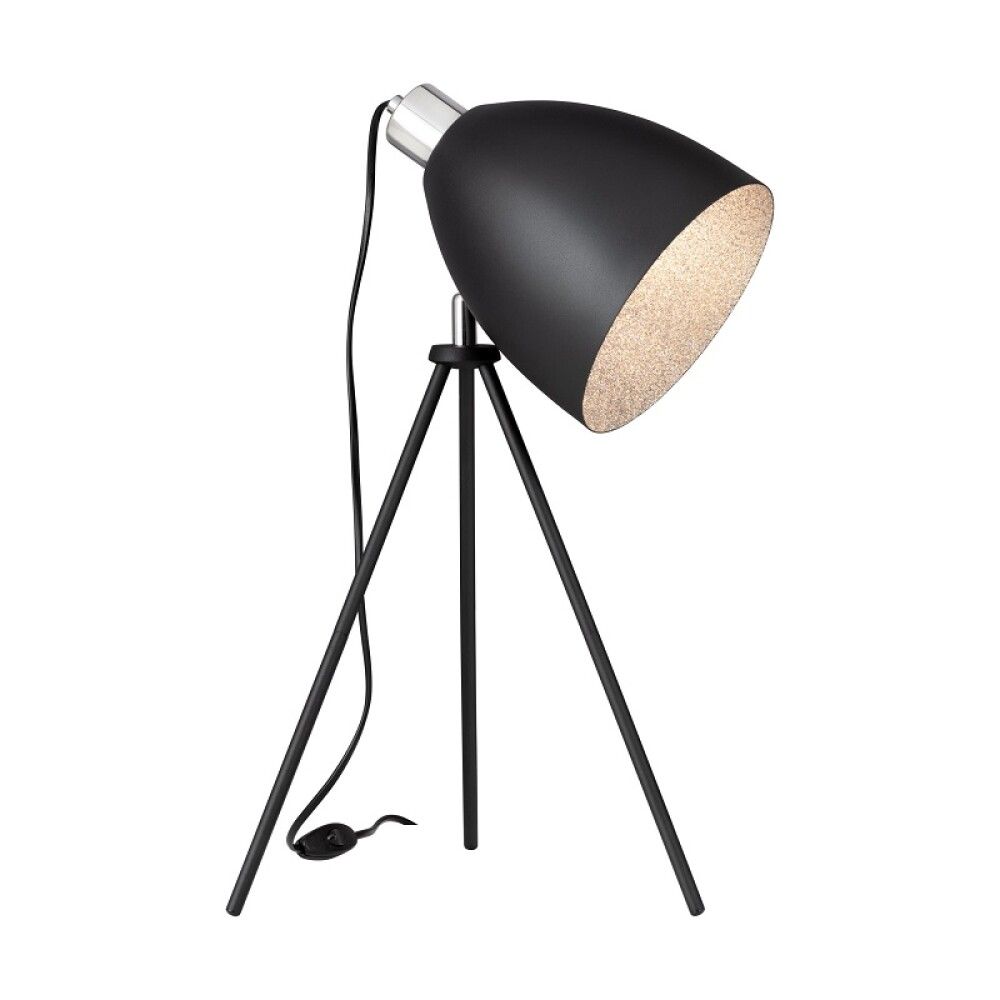BORDLAMPE EGLO MAREPERLA Ø29CM SVART/GLITTER