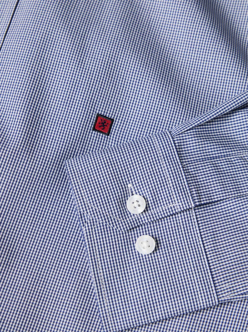 Camisa regular fit com micropadrão