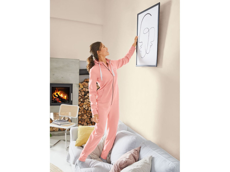 ESMARA® jumpsuit dames, soft touch-effect, met katoen