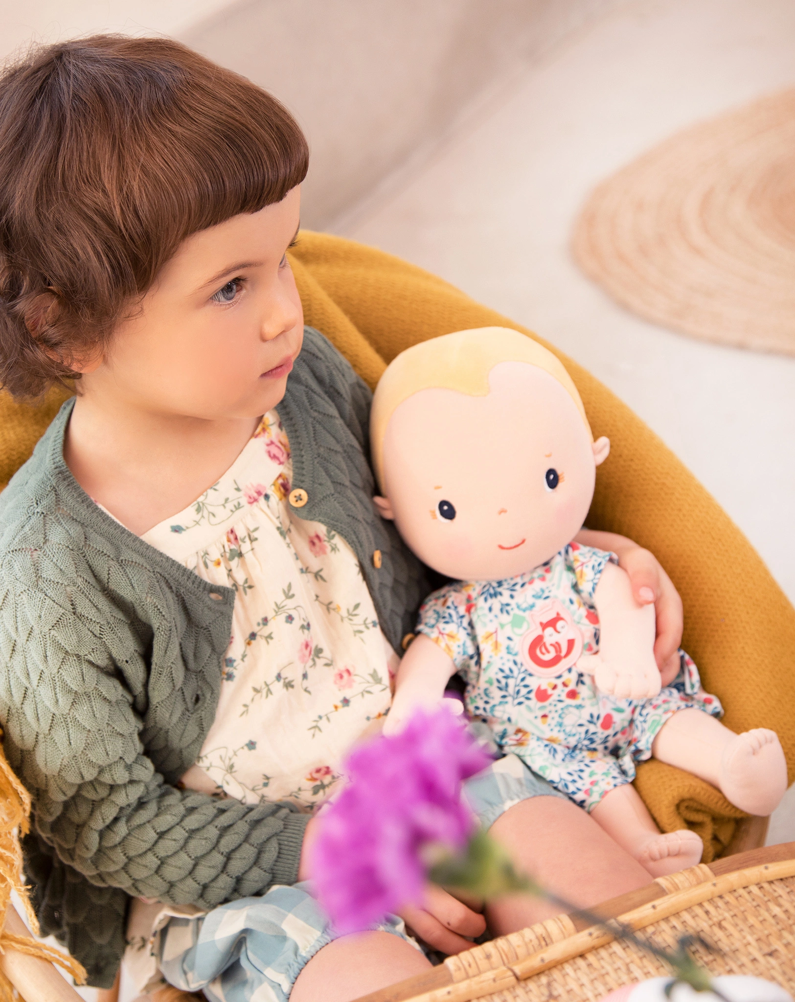 Stoffpuppe BILLIE (36cm) in bunt