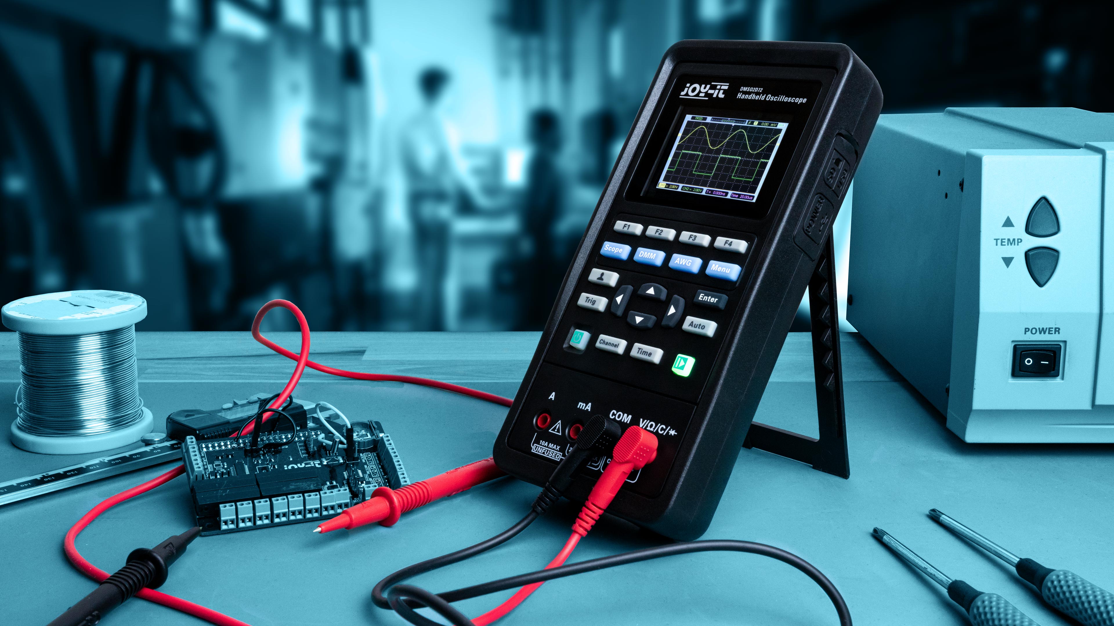 RB Tragbares 3-in-1 Gerät: Oszilloskop, Signalgenerator und Multimeter