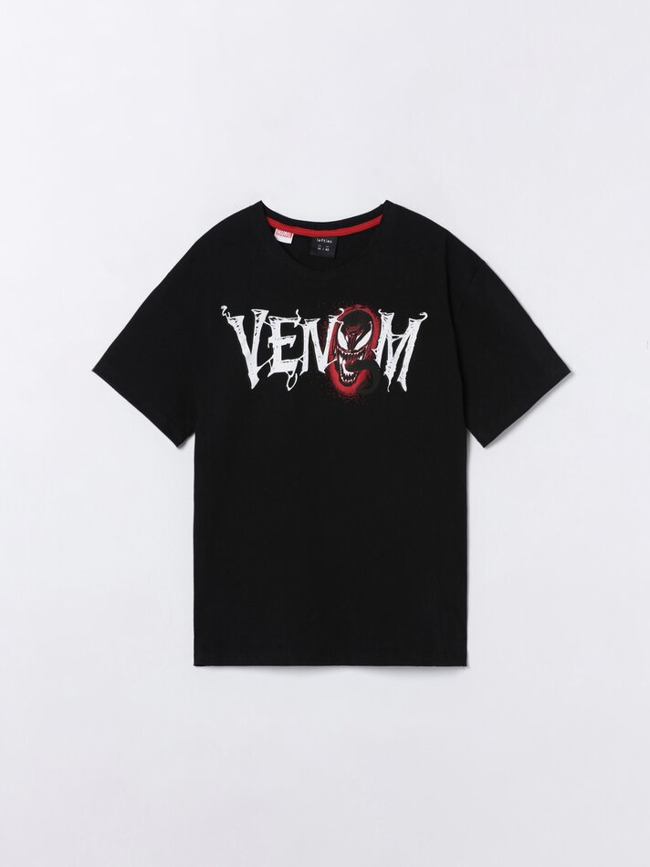 Camiseta Venom Marvel com estampa - Preta