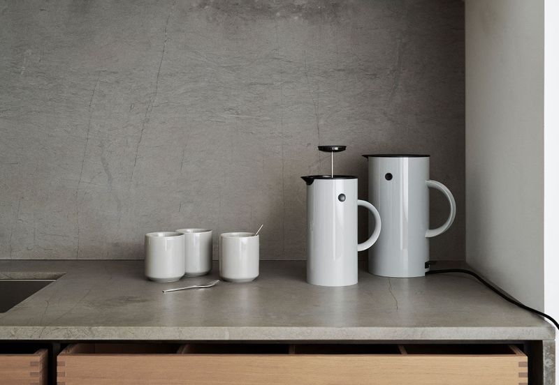 Stelton EM77 Waterkoker - 1,5L - Lichtgrijs
