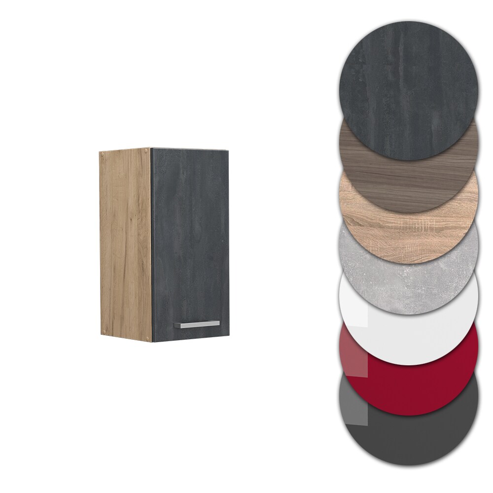 Vicco Hängeschrank R-Line Schwarz Beton Eiche 30 cm