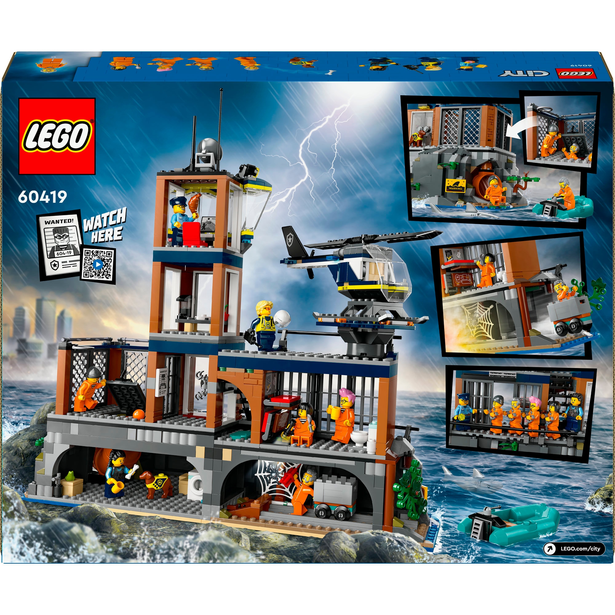 LEGO Konstruktionsspielzeug City Polizeistation auf der Gefängnisinsel